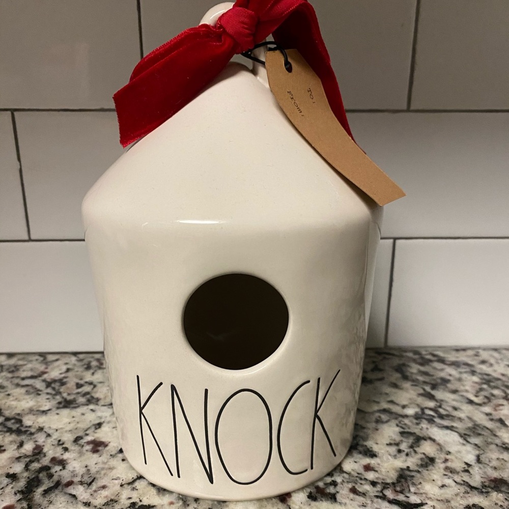 NEW Rae Dunn “KNOCK” Birdhouse